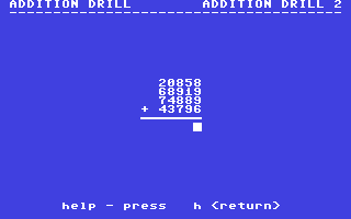 Screenshot for Addition Drill