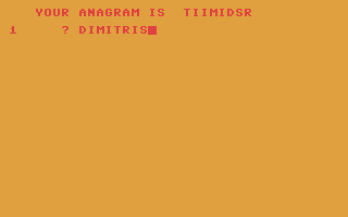 Screenshot for Anagram Sam