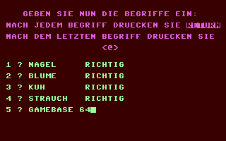 Screenshot for Begriffe merken