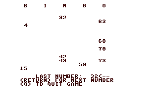 Screenshot for Bingo