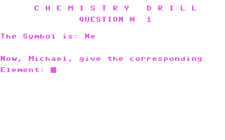 Screenshot for Chemistry Drill