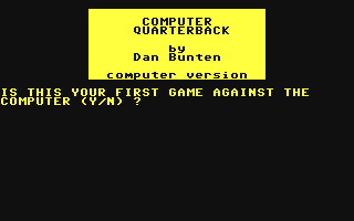 Screenshot for Computer Quarterback