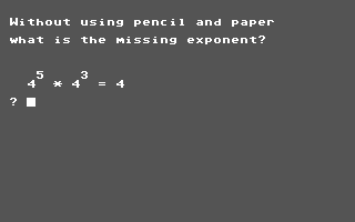Screenshot for Exponents