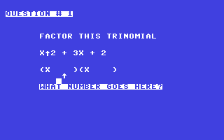 Screenshot for Factor Trinomials II