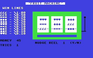 Screenshot for Fruit Machine