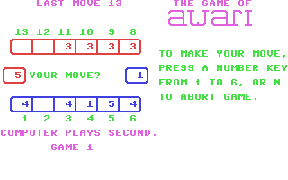 Screenshot for Game of Awari, The