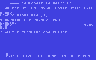 Screenshot for I Am the Flashing C64 Cursor