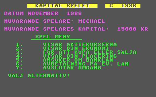 Screenshot for Kapitalspelet