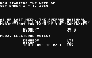 Screenshot for President Elect - 1988 Edition