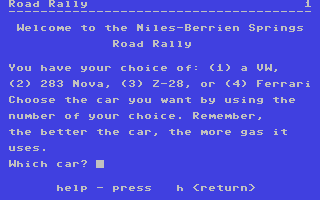 Screenshot for Road Rally