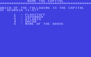 Screenshot for States, Capitals and Cities