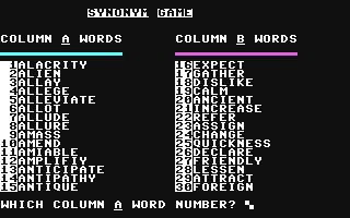 Screenshot for Synonym Game